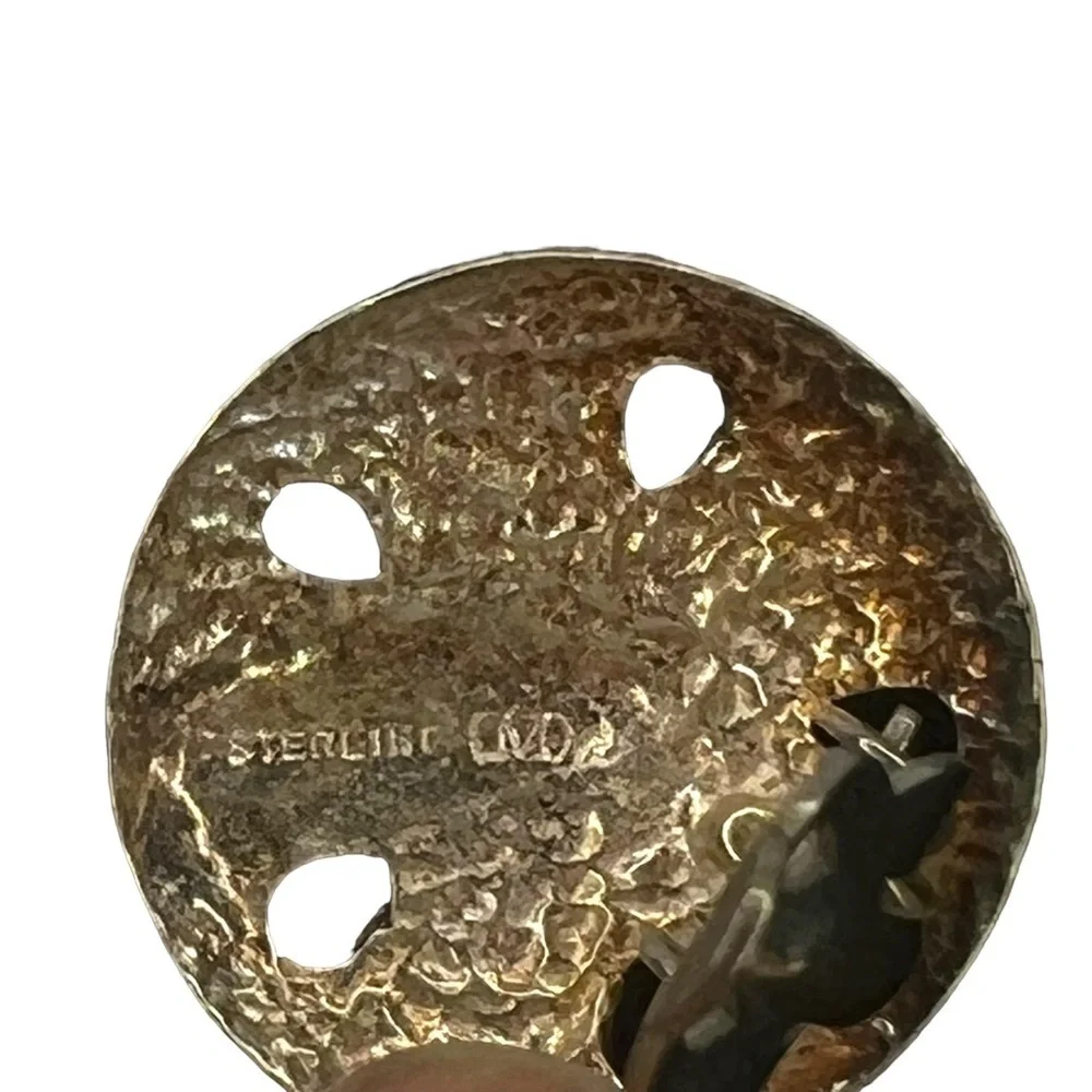 Sterling Sand Dollar Clip-on Earrings